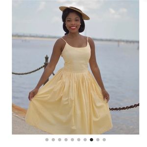 Hearts and Found Penelope red fit and flare retro 50s dress